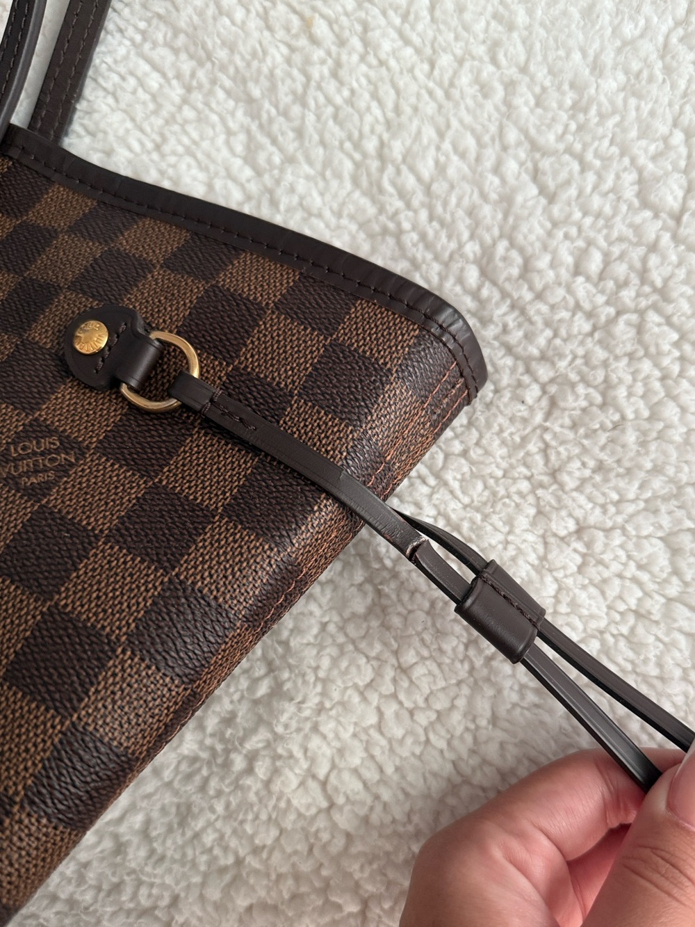 Louis Vuitton neverfull damier ebene - Picture 8 of 16